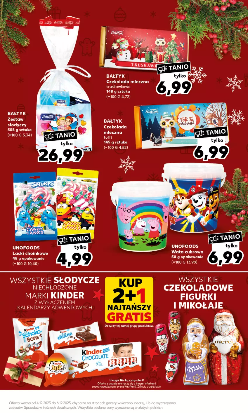 Gazetka promocyjna Kaufland - Mocny Start - ważna 04.12 do 06.12.2023 - strona 17 - produkty: Czekolada, Czekolada mleczna, Kinder, Waga, Wata cukrowa