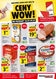 Gazetka promocyjna Intermarche - Gazetka Intermarche - Gazetka - ważna od 29.01 do 29.01.2025 - strona 1 - produkty: Polędwica, Krakus, Inka, Kawa zbożowa, Parówki, Kawa, Delma, Mleko