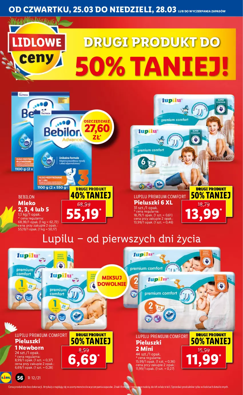 Gazetka promocyjna Lidl - GAZETKA - ważna 25.03 do 28.03.2021 - strona 56 - produkty: Mleko