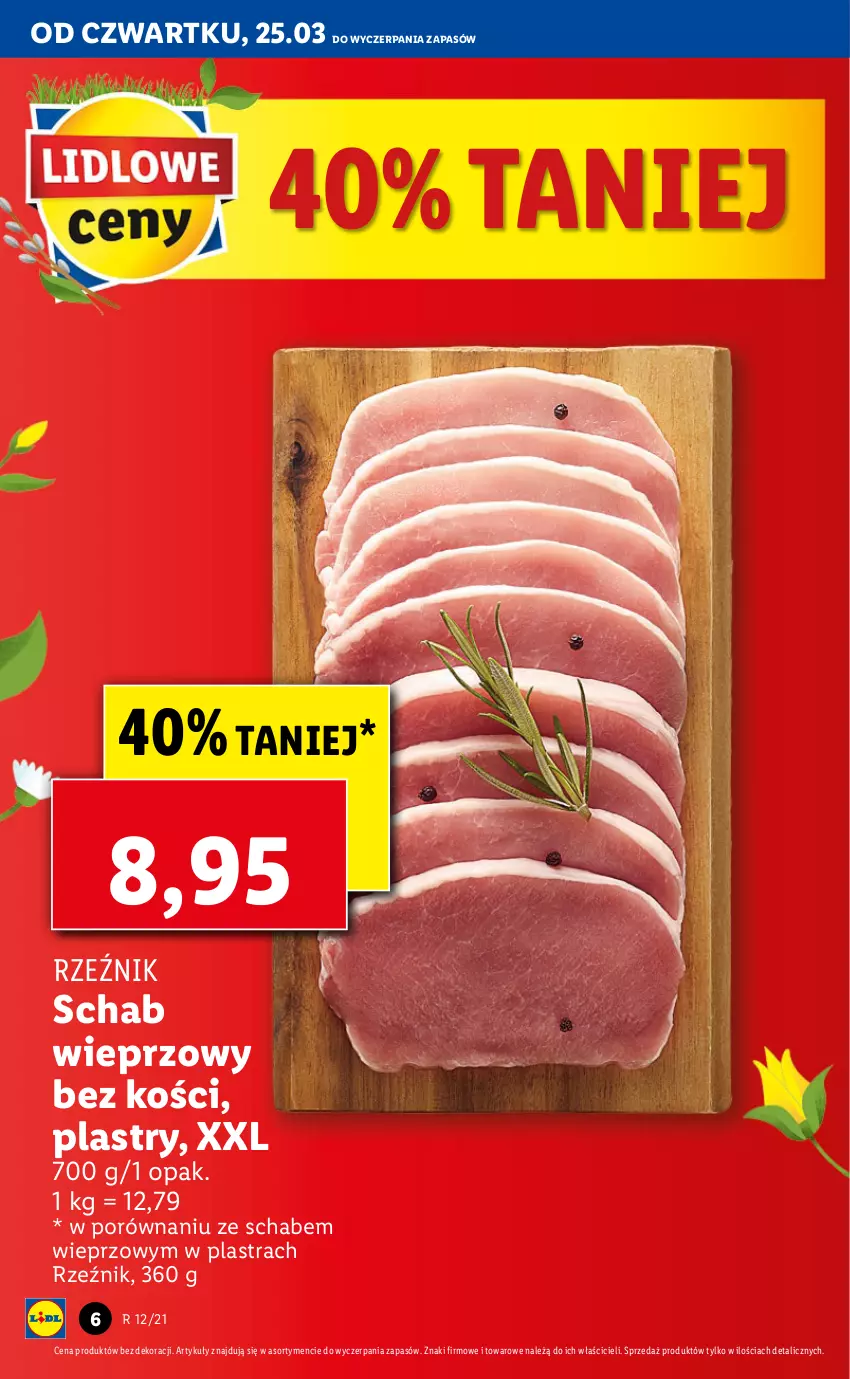 Gazetka promocyjna Lidl - GAZETKA - ważna 25.03 do 28.03.2021 - strona 6 - produkty: Por, Schab wieprzowy