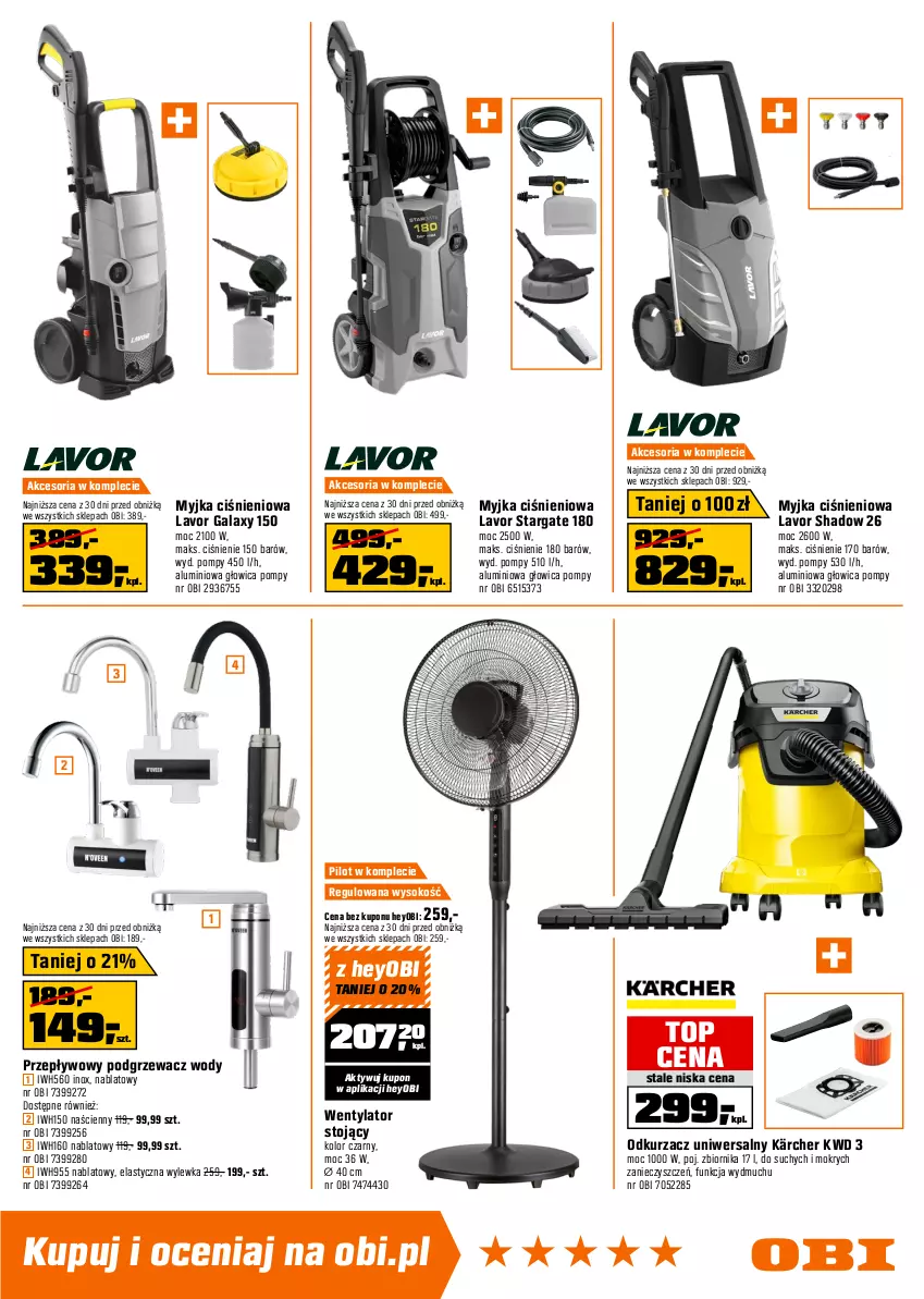 Gazetka promocyjna Obi - Gazetka OBI - ważna 20.05 do 01.06.2026 - strona 9 - produkty: Dulux, Fa, Farba akrylowa, Farba lateksowa, Gala, Gra, Kärcher, Myjka ciśnieniowa, Odkurzacz, Pojemnik, Por, Sok, Top, Tran