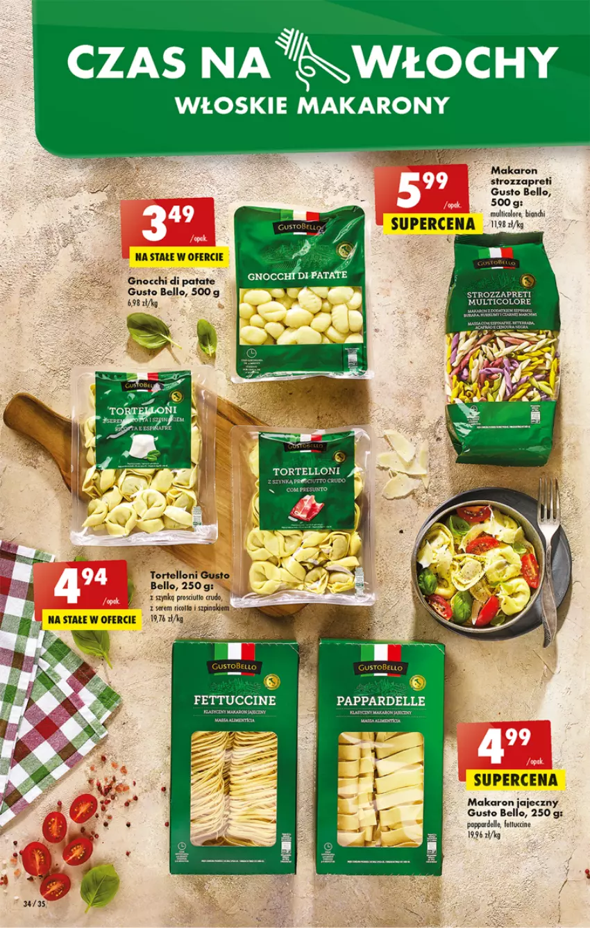 Gazetka promocyjna Biedronka - W tym tygodniu - ważna 27.10 do 02.11.2022 - strona 34 - produkty: Bell, Dell, Gnocchi, Makaron, Ser, Szpinak, Tortelloni