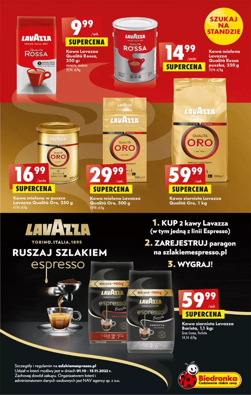 Gazetka promocyjna Biedronka - W tym tygodniu - ważna 27.10 do 02.11.2022 - strona 39 - produkty: Gra, Kawa, Kawa mielona, Kawa ziarnista, Lavazza