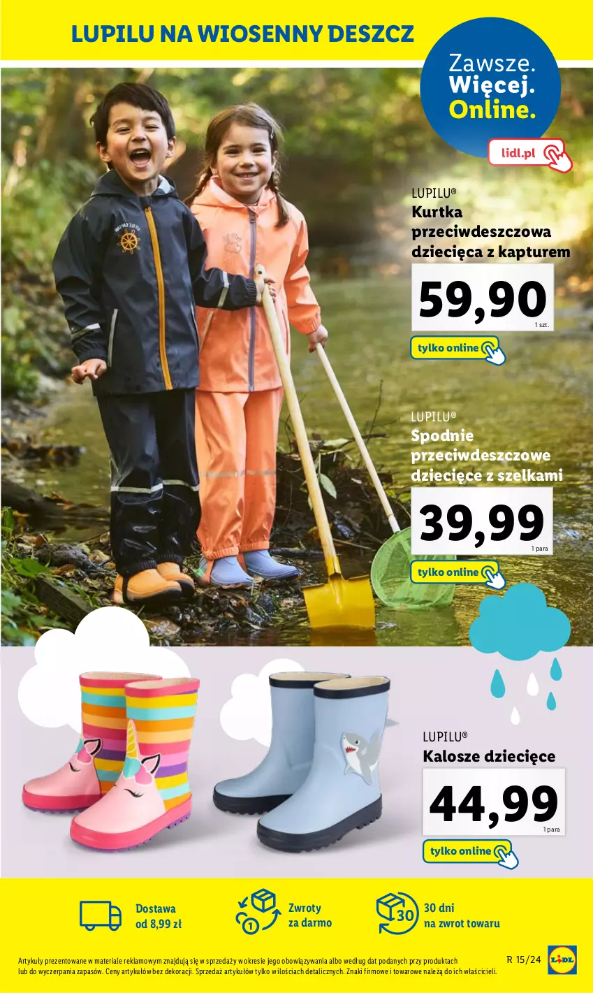 Gazetka promocyjna Lidl - GAZETKA - ważna 08.04 do 13.04.2024 - strona 15 - produkty: Dzieci, Kurtka, Spodnie