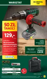 Gazetka promocyjna Lidl - GAZETKA - Gazetka - ważna od 13.04 do 13.04.2024 - strona 19 - produkty: Parkside, Akumulatorowa wiertarkowkrętark, Walizka, Wiertarkowkrętarka, Tarka, Wkręt, Wkrętarka, Akumulator