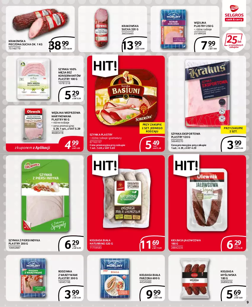 Gazetka promocyjna Selgros - Extra Oferta - ważna 01.04 do 30.04.2022 - strona 9 - produkty: Gra, Kiełbasa, Kiełbasa biała, Piec, Por, Rama, Ser, Sport, Szynka, Warzywa, Wędlina