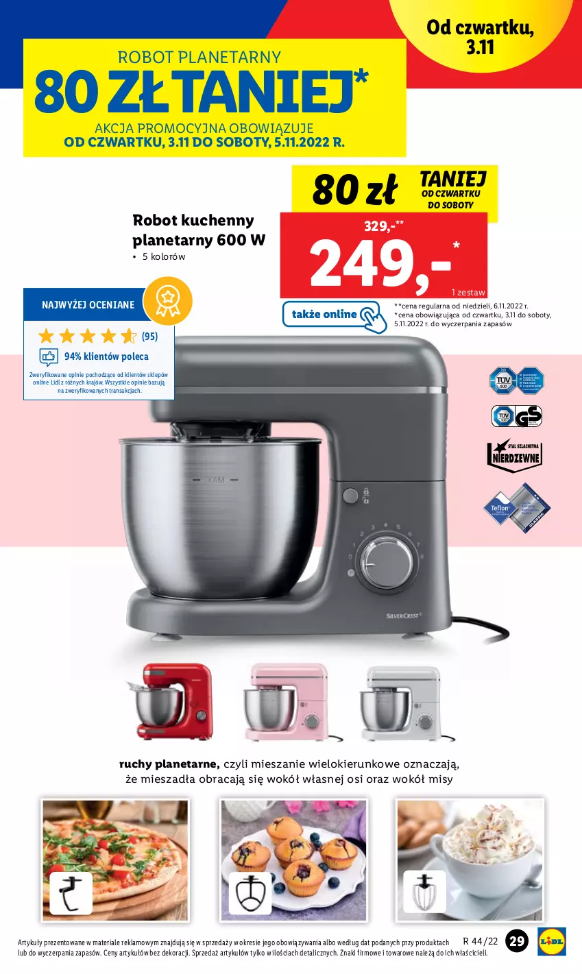 Gazetka promocyjna Lidl - GAZETKA - ważna 31.10 do 05.11.2022 - strona 31 - produkty: Robot, Robot planetarny, Tran