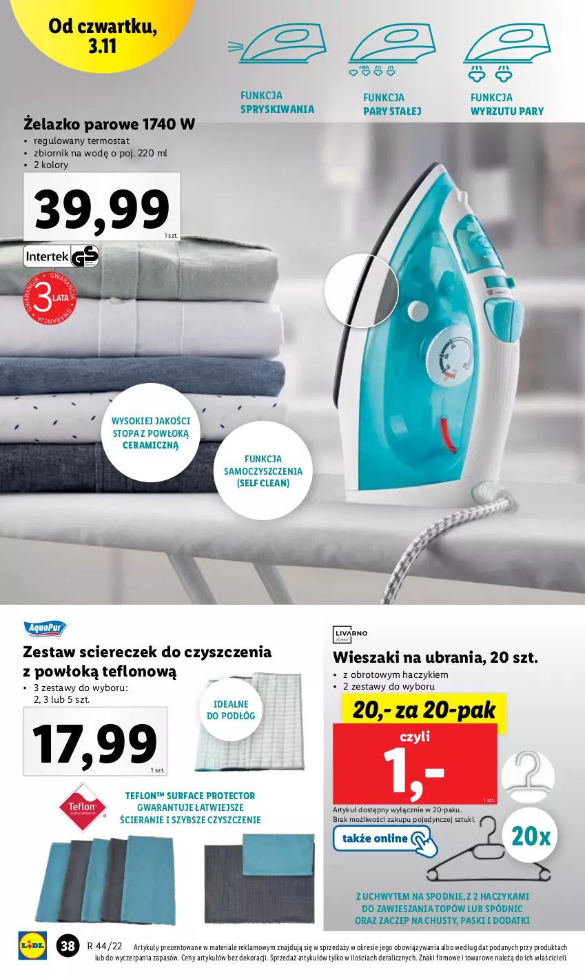 Gazetka promocyjna Lidl - GAZETKA - ważna 31.10 do 05.11.2022 - strona 40 - produkty: Fa, Haczyk, Sok, Spodnie, Surf, Termos, Top, Ubrania, Wieszak