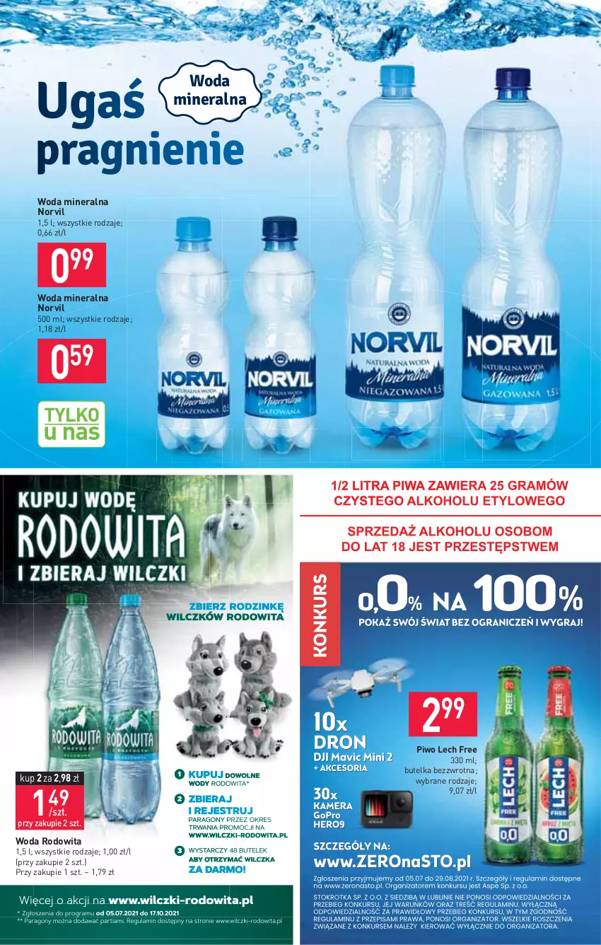 Gazetka promocyjna Stokrotka - Supermarket - ważna 05.08 do 11.08.2021 - strona 12 - produkty: Piwo, Woda, Woda mineralna