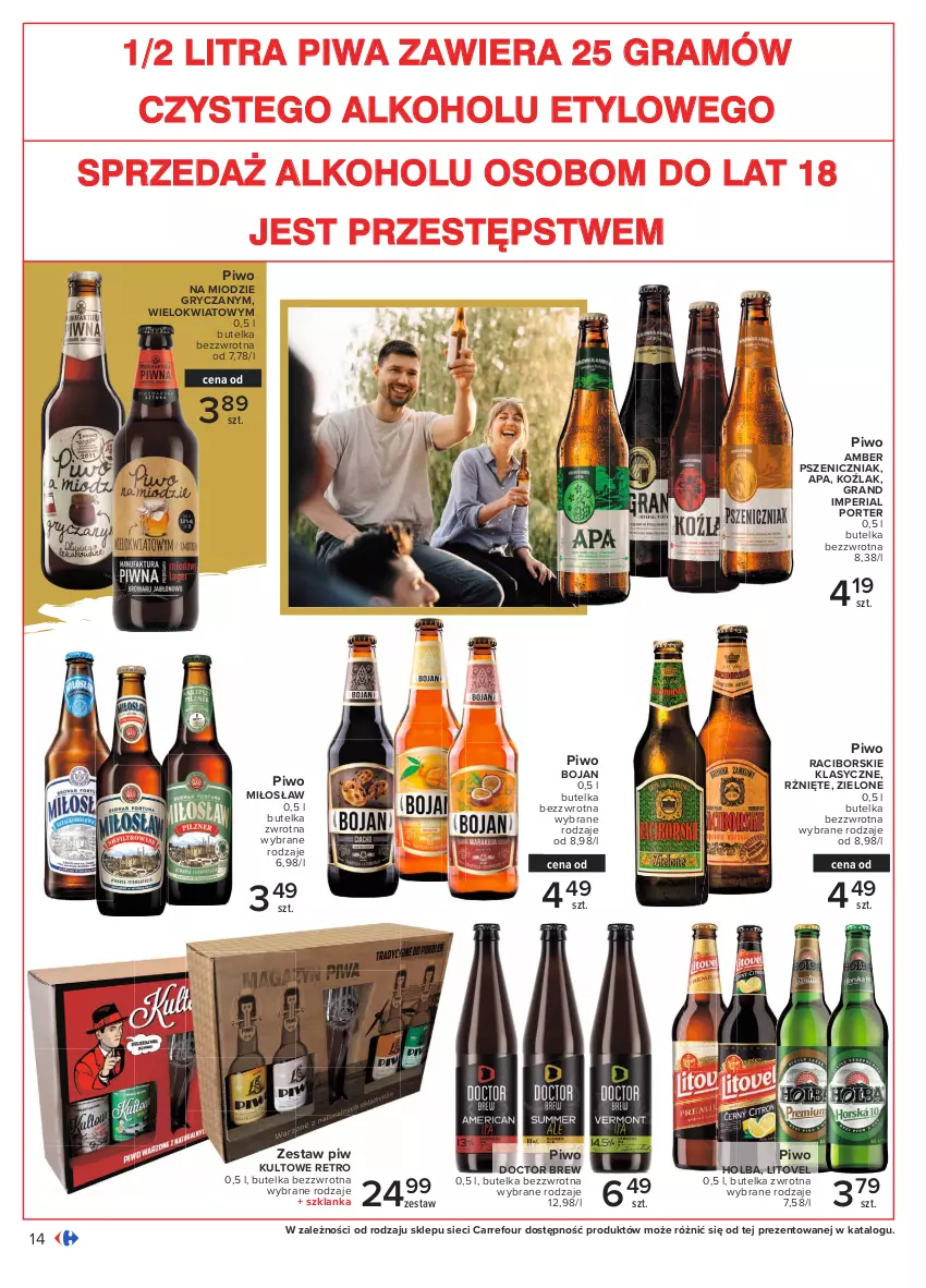 Gazetka promocyjna Carrefour - Gazetka Pyszny świat grilla - ważna 22.04 do 08.05.2021 - strona 14 - produkty: Gra, Gry, Piwa, Piwo, Por, Szklanka