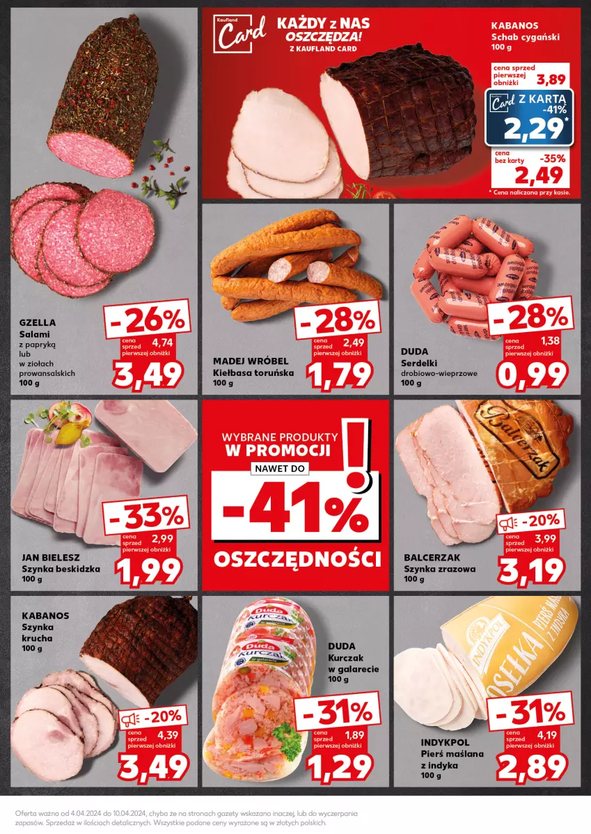 Gazetka promocyjna Kaufland - Kaufland - ważna 08.04 do 10.04.2024 - strona 17 - produkty: Kabanos, Kiełbasa, LANA, Madej Wróbel, Salami, Salami z papryką, Ser, Serdelki, Szynka