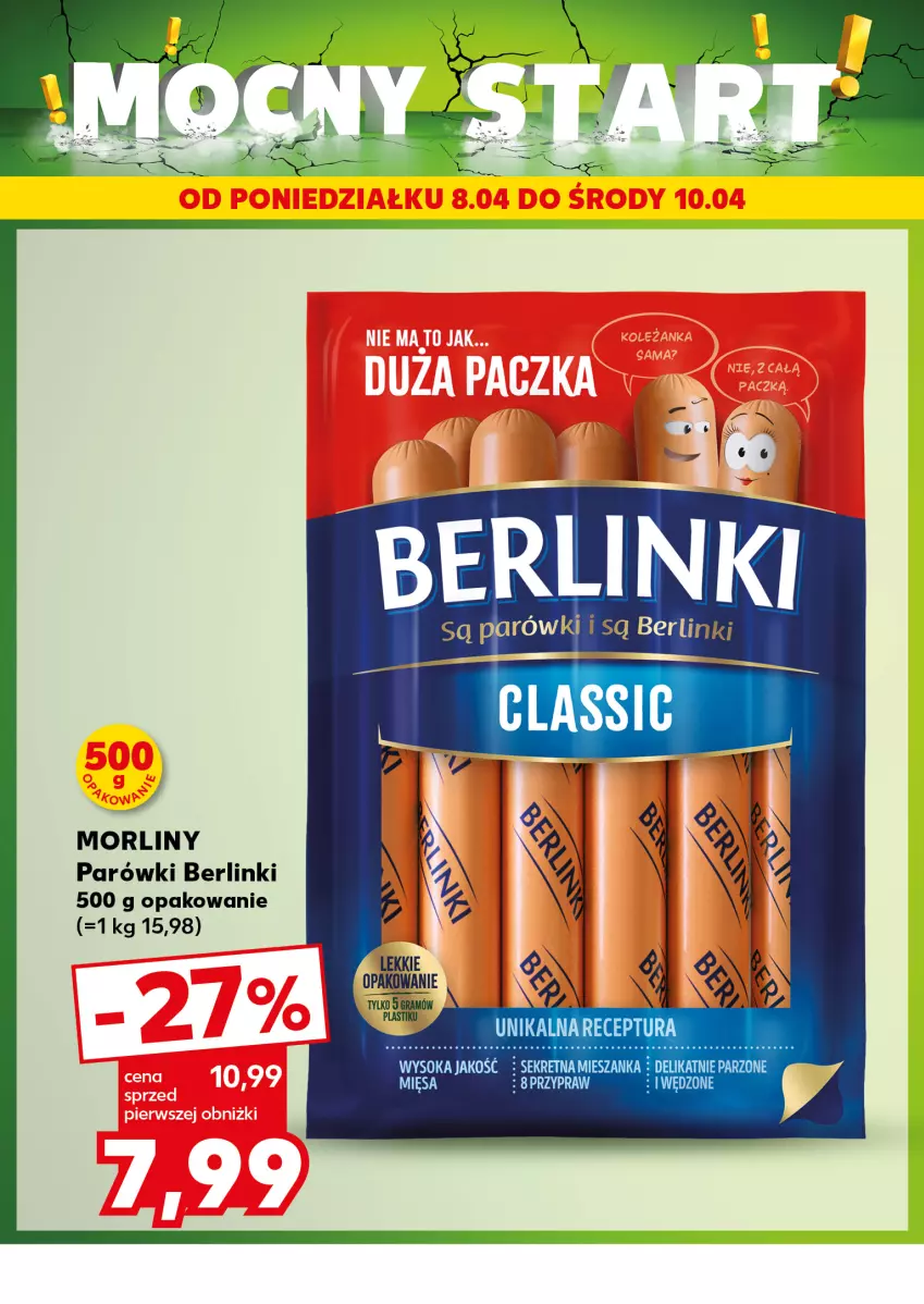 Gazetka promocyjna Kaufland - Kaufland - ważna 08.04 do 10.04.2024 - strona 2 - produkty: Berlinki, Gra, Kret, Morliny, Parówki, Sok