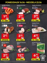 Gazetka promocyjna Delikatesy Centrum - Franczyza DC25 Poniedziałek - Gazetka - ważna od 22.06 do 22.06.2025 - strona 15 - produkty: Polędwica, Ser, Kiełbasa krakowska, Parówki, Serdelki, Salceson, Szynka, Kiełbasa