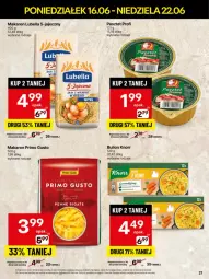 Gazetka promocyjna Delikatesy Centrum - Franczyza DC25 Poniedziałek - Gazetka - ważna od 22.06 do 22.06.2025 - strona 21 - produkty: Lubella, Makaron, Rum, Bell, Jaja, Bulion, Pasztet, Lion, Bella, Jaja z wolnego wybiegu, Knorr