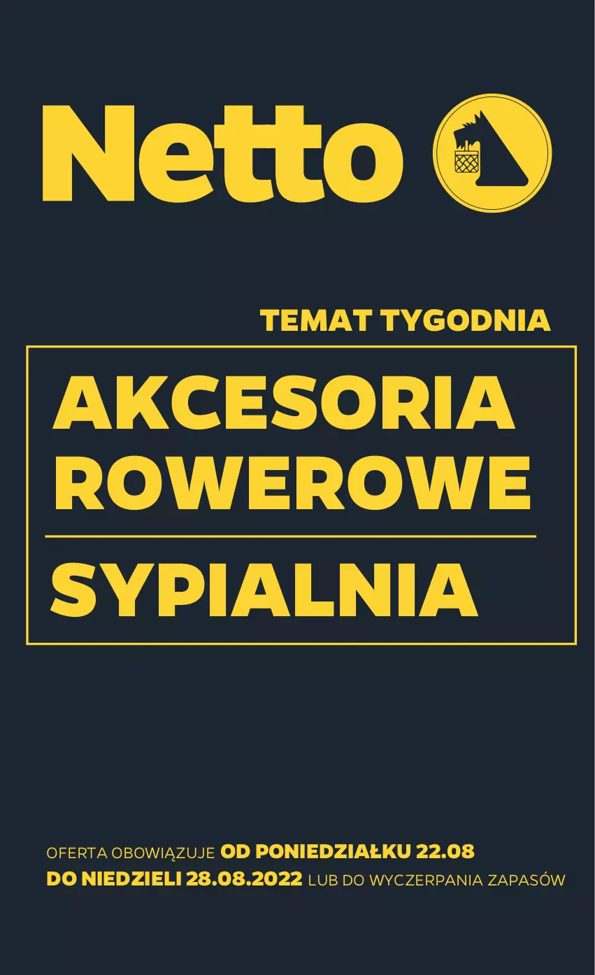 Gazetka promocyjna Netto - Akcesoria i dodatki - ważna 22.08 do 28.08.2022 - strona 1 - produkty: Rower, Sypialnia