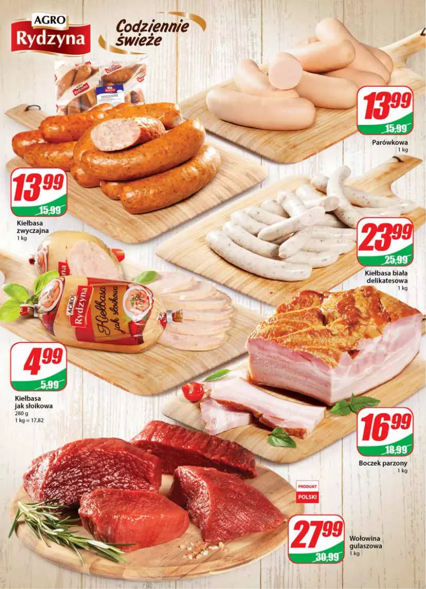 Gazetka promocyjna Dino - Gazetka - ważna 22.09 do 28.09.2021 - strona 10 - produkty: Boczek, Kiełbasa, Kiełbasa biała, Wołowina