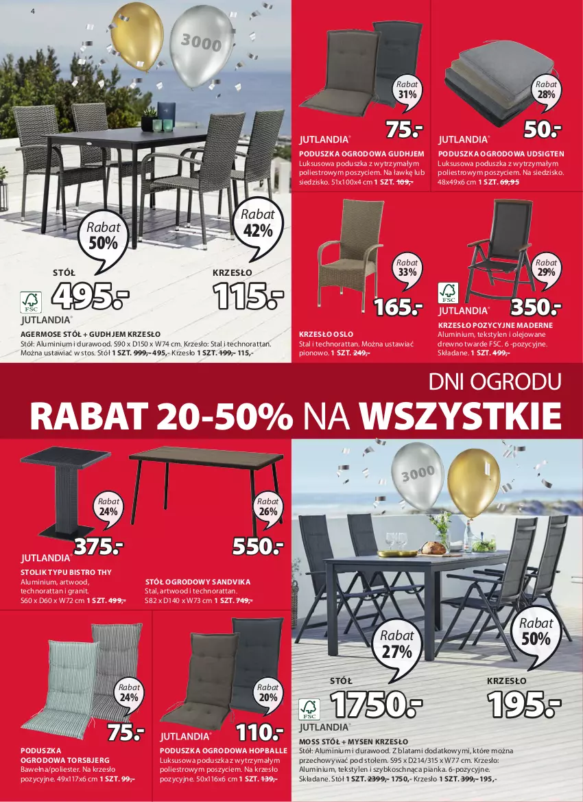 Gazetka promocyjna Jysk - Oferta tygodnia - ważna 28.04 do 11.05.2021 - strona 5 - produkty: Artwood, Gra, Krzesło, Olej, Poduszka, Siedzisko, Stół, Stolik, Wełna