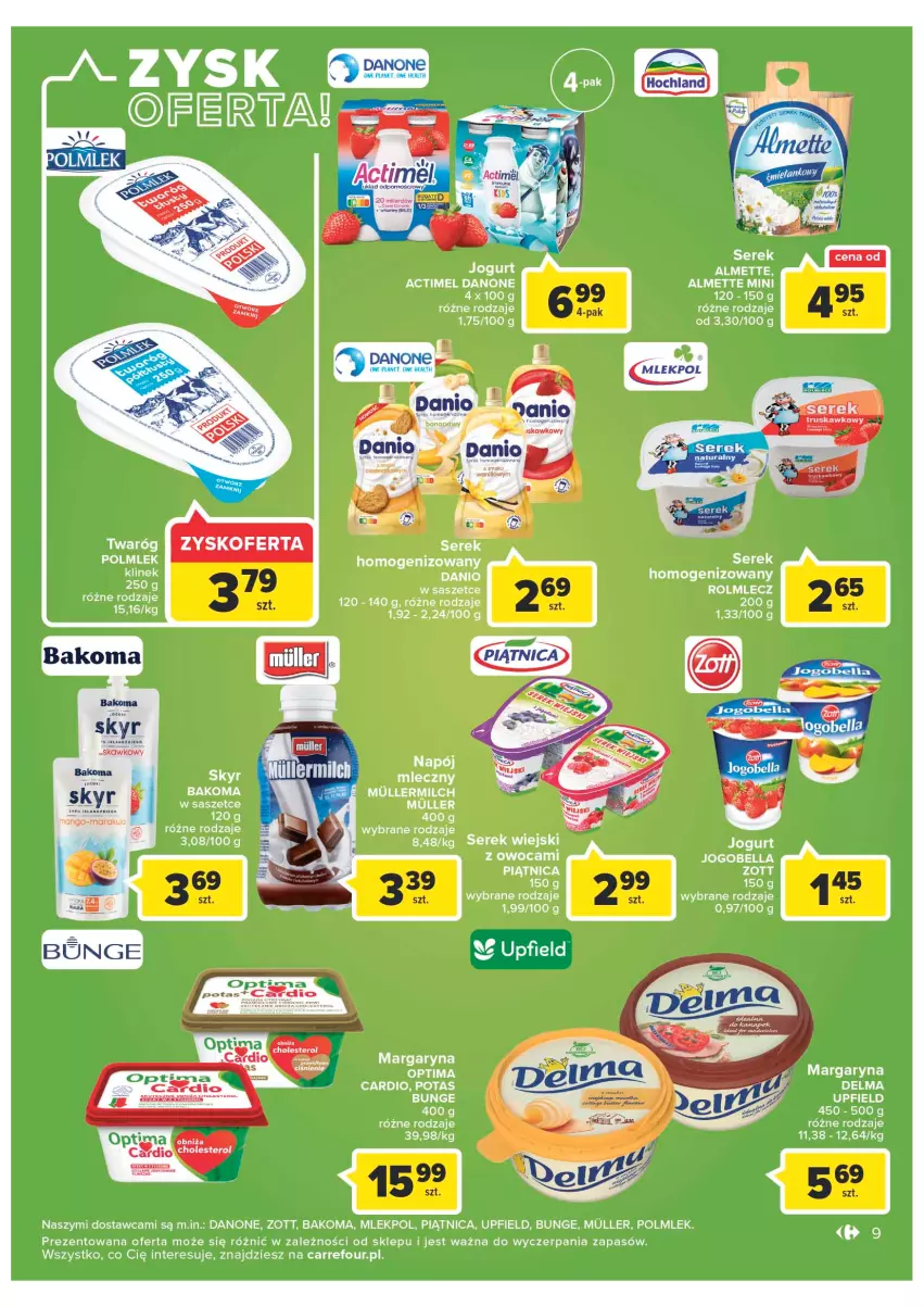 Gazetka promocyjna Carrefour - Gazetka Market - ważna 27.09 do 01.10.2022 - strona 9 - produkty: Danio, Danone