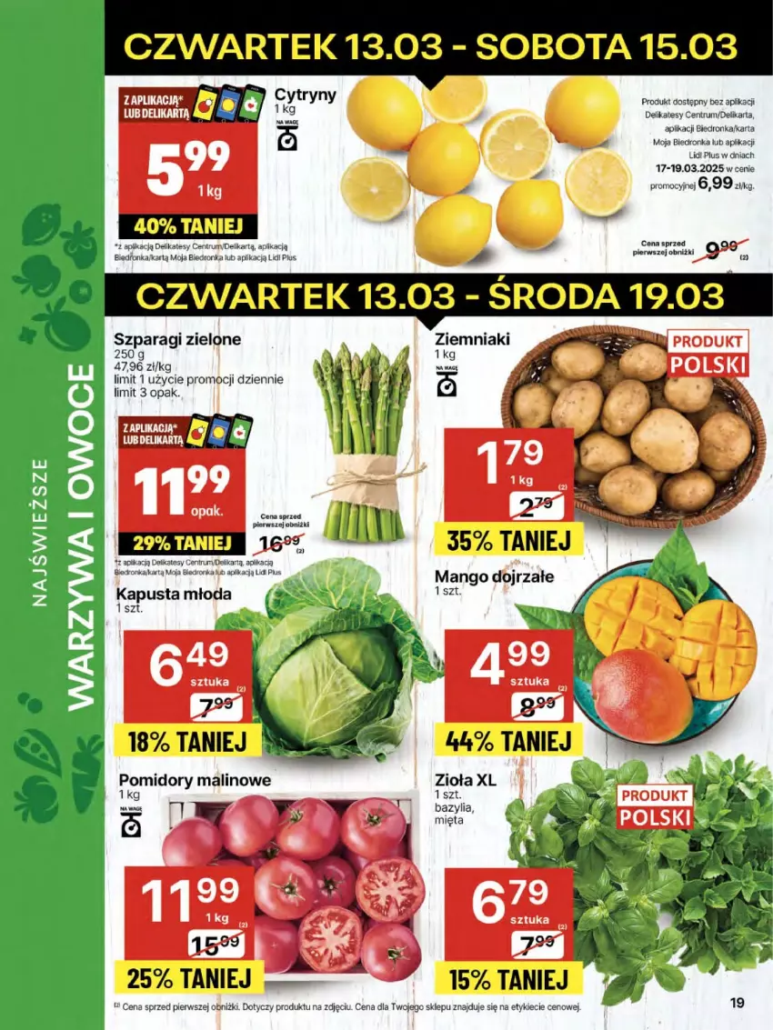 Gazetka promocyjna Delikatesy Centrum - NOWA GAZETKA Delikatesy Centrum od 13 marca! 13-19.03.2025 - ważna 13.03 do 19.03.2025 - strona 19 - produkty: Cytryny, Dron, Mięta, Rum, Ziemniaki