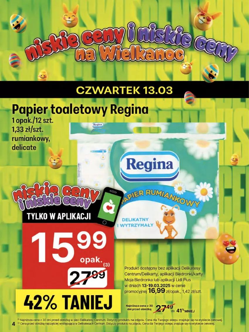 Gazetka promocyjna Delikatesy Centrum - NOWA GAZETKA Delikatesy Centrum od 13 marca! 13-19.03.2025 - ważna 13.03 do 19.03.2025 - strona 4 - produkty: Dron, Gin, Papier, Papier toaletowy, Rum