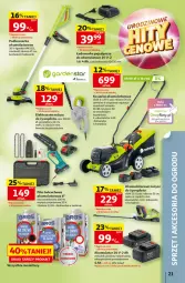 Gazetka promocyjna Auchan - Gazetka 30 Lat Hipermarket Auchan - Gazetka - ważna od 13.05 do 13.05.2026 - strona 21 - produkty: Piec, Top, Sok, Noż, Nożyce, Kosz, Warka, Mule, Kasza, Kosiarka, Akumulator, K2