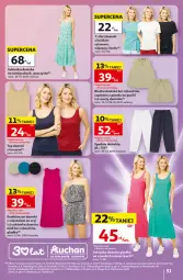 Gazetka promocyjna Auchan - Gazetka 30 Lat Hipermarket Auchan - Gazetka - ważna od 13.05 do 13.05.2026 - strona 51 - produkty: Top, Szorty, T-shirt, Kombinezon, Spodnie, Sukienka