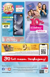 Gazetka promocyjna Auchan - Gazetka 30 Lat Hipermarket Auchan - Gazetka - ważna od 13.05 do 13.05.2026 - strona 57 - produkty: Redmi Note, Top, Gra, Amol, Kosz, Tera, Bateria, Smartfon