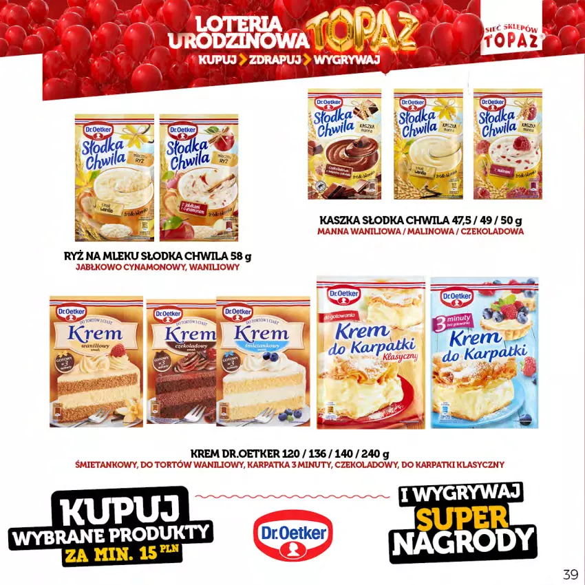 Gazetka promocyjna Topaz - Gazetka - ważna 17.04 do 18.06.2023 - strona 39 - produkty: Karp, Nuty