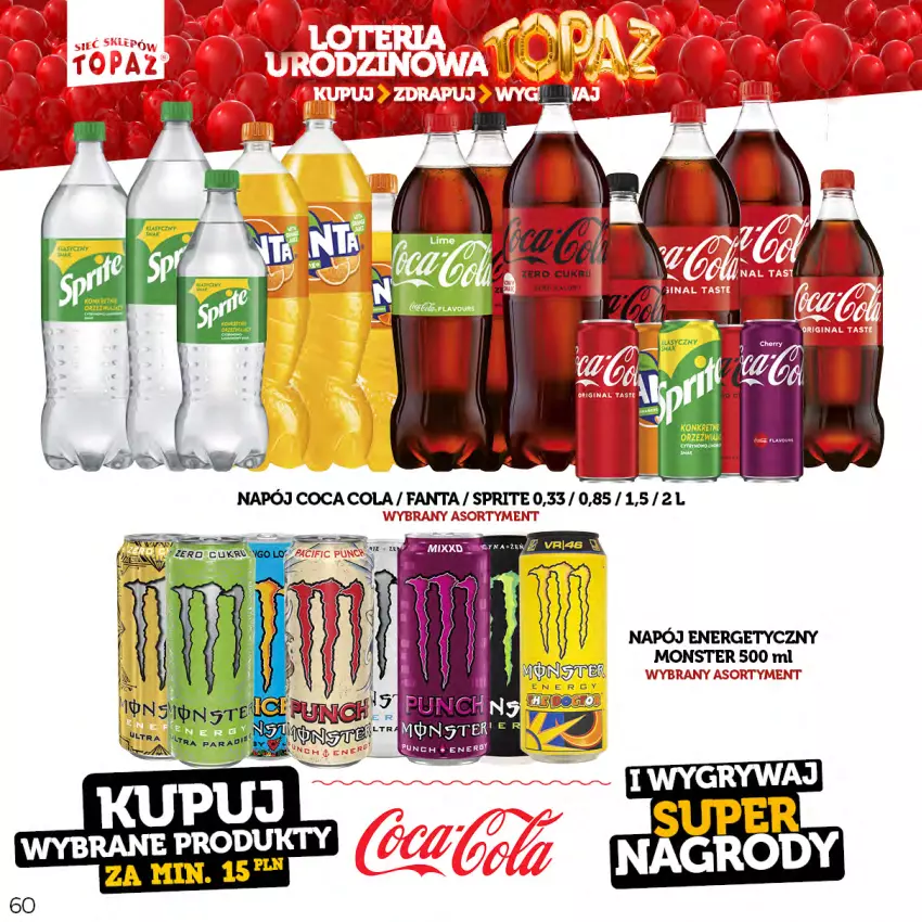 Gazetka promocyjna Topaz - Gazetka - ważna 17.04 do 18.06.2023 - strona 60 - produkty: Fa, Napój, Napój energetyczny, Sprite