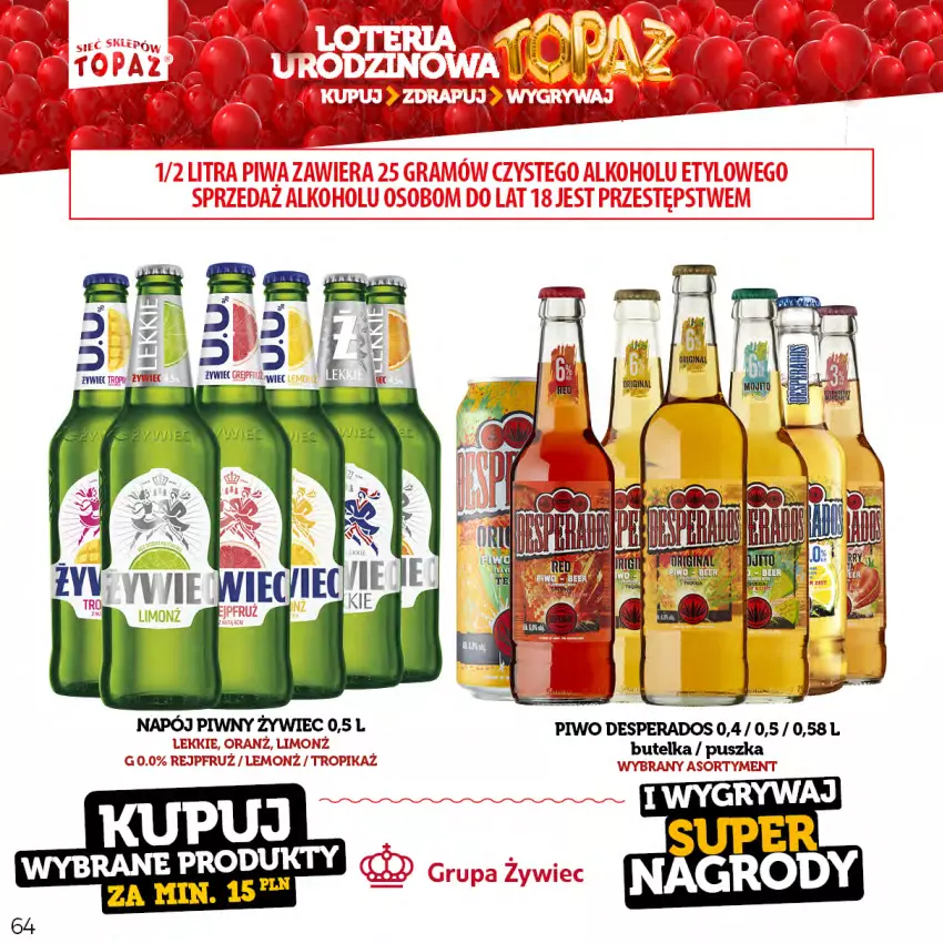 Gazetka promocyjna Topaz - Gazetka - ważna 17.04 do 18.06.2023 - strona 64 - produkty: Gry, Napój