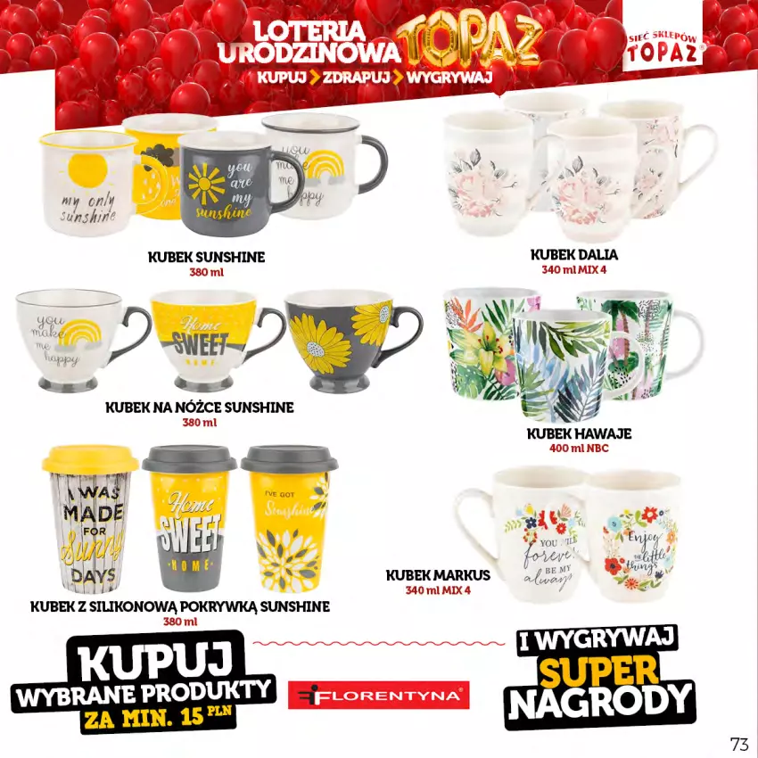 Gazetka promocyjna Topaz - Gazetka - ważna 17.04 do 18.06.2023 - strona 73 - produkty: Kubek