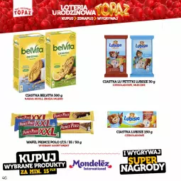 Gazetka promocyjna Topaz - Gazetka - Gazetka - ważna od 18.06 do 18.06.2023 - strona 46 - produkty: BelVita, Lubisie, Ciastka, Mus, Gin, Prince Polo, Kakao, Mleko, Fa