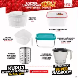 Gazetka promocyjna Topaz - Gazetka - Gazetka - ważna od 18.06 do 18.06.2023 - strona 79 - produkty: Top, Pojemnik, Sałat, Cedzak