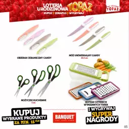 Gazetka promocyjna Topaz - Gazetka - Gazetka - ważna od 18.06 do 18.06.2023 - strona 85 - produkty: Noż, Nożyczki, Nóż uniwersalny, Candy