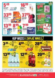 Gazetka promocyjna Spar - EuroSpar - Gazetka - ważna od 27.11 do 27.11.2024 - strona 8 - produkty: Płyn do prania, Kit Kat, Domestos, Princessa, Ser, Rum, Mus, Gra, Pantene, Papier, Ręcznik kuchenny, Torba na zakupy, Bref, Wafelek, Pasta do zębów, Kosz, Coca-Cola, Tera, Papier toaletowy, Lack, LANA, Vizir, Ręcznik, Torba, Czekolada, Napój gazowany, Mola, Szampon, Dzieci, Baton, Perwoll, Fairy, Odżywka, Kapsułki do prania, Woda, Napój, Blend-a-Med, Fa