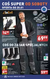 Gazetka promocyjna Aldi - Artykuły przemysłowe i tekstylia - Gazetka - ważna od 20.01 do 20.01.2024 - strona 10 - produkty: Top, Por, Buty, Karp, Wełna, Rękawice, Sport, Spodnie, Rękawice robocze, Fa