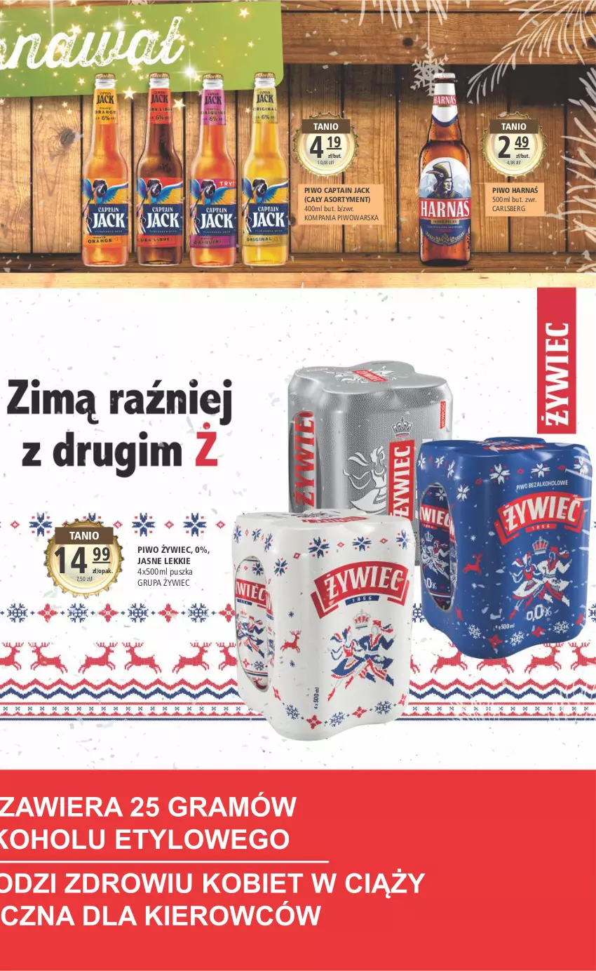 Gazetka promocyjna Arhelan - Gazetka - ważna 13.01 do 22.01.2023 - strona 15 - produkty: Captain Jack, Carlsberg, Harnaś, Piwo