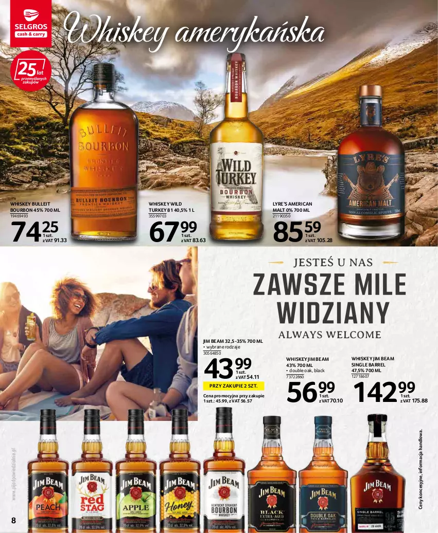 Gazetka promocyjna Selgros - Katalog Alkohole - ważna 17.03 do 30.03.2022 - strona 8 - produkty: Bourbon, Bulleit Bourbon, Jim Beam, Lack, Whiskey, Wild Turkey