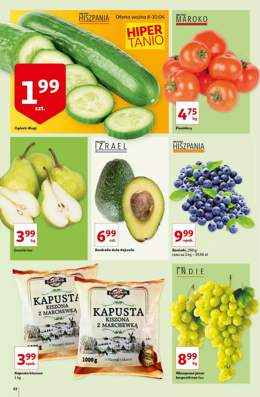 Gazetka promocyjna Auchan - Królestwo majsterkowicza Hipermarkety - ważna 08.04 do 14.04.2021 - strona 22 - produkty: Ogórek