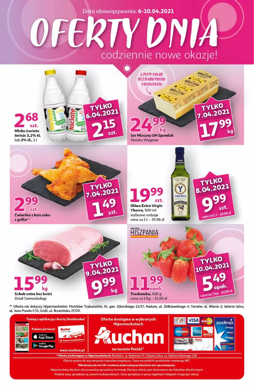 Gazetka promocyjna Auchan - Królestwo majsterkowicza Hipermarkety - ważna 08.04 do 14.04.2021 - strona 32 - produkty: Gin, Grill, Kurczak, Mleko, Ser