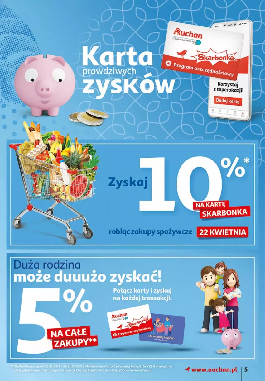 Gazetka promocyjna Auchan - 25 urodziny #1 Hipermarkety - ważna 22.04 do 28.04.2021 - strona 5