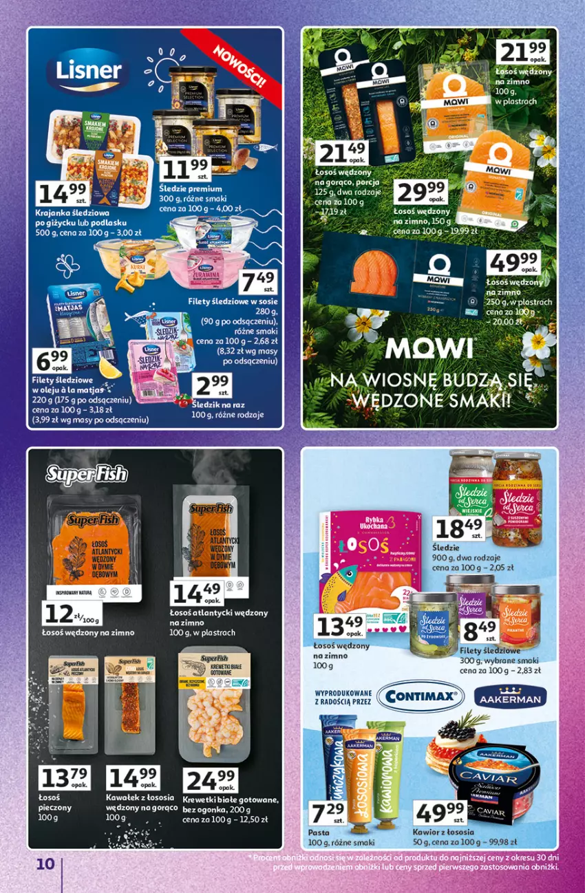 Gazetka promocyjna Auchan - Gazetka Znane Marki Hipermarket Auchan - ważna 23.04 do 30.04.2026 - strona 10 - produkty: Inka, Kawa, Kawior, Krajanka śledziowa, Krewetki, Sos, Wałek