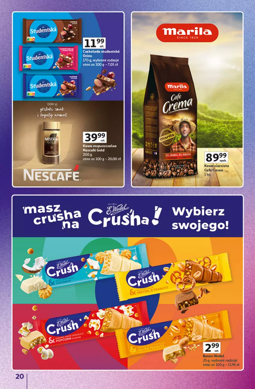 Gazetka promocyjna Auchan - Gazetka Znane Marki Hipermarket Auchan - ważna 23.04 do 30.04.2026 - strona 20 - produkty: Kawa, Kawa rozpuszczalna