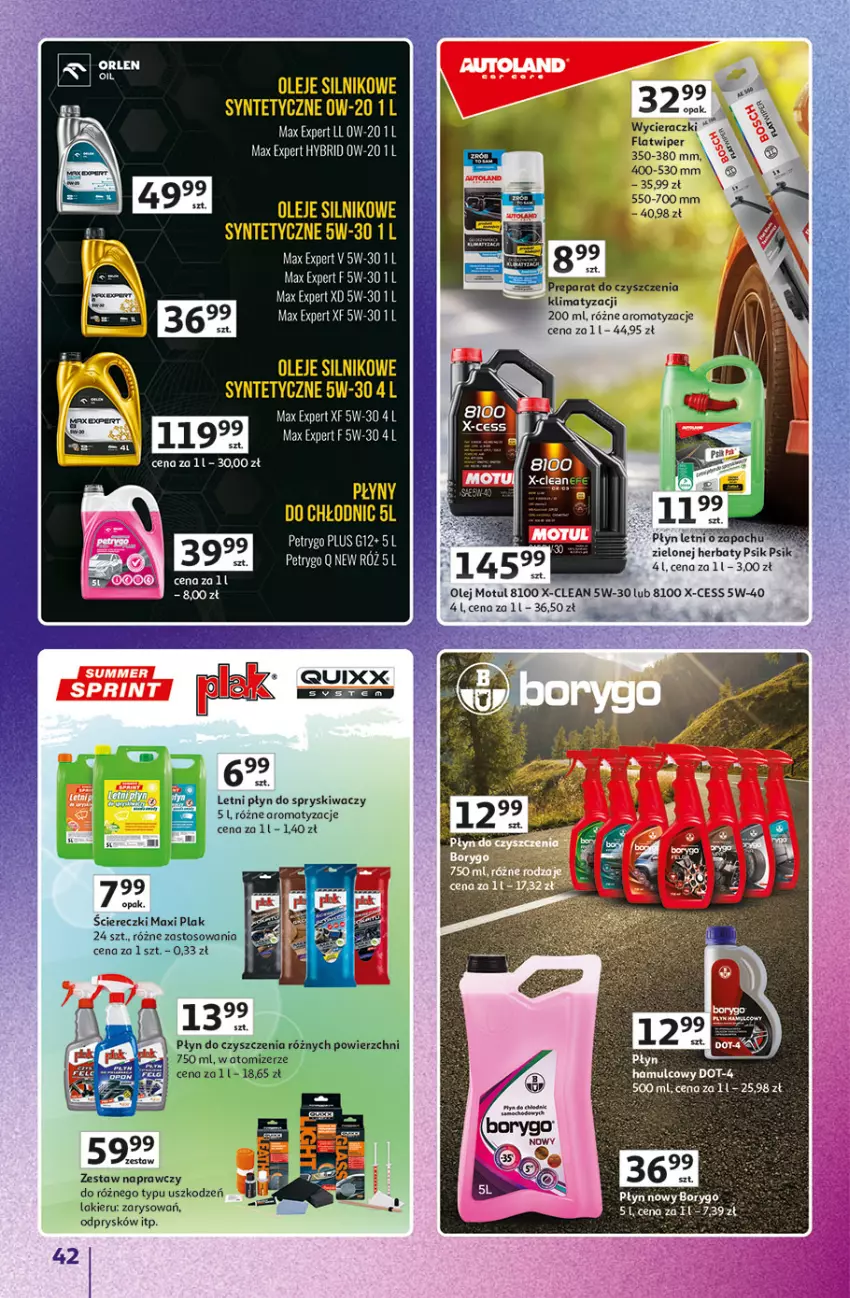 Gazetka promocyjna Auchan - Gazetka Znane Marki Hipermarket Auchan - ważna 23.04 do 30.04.2026 - strona 42 - produkty: Lakier, Olej, Płyn do spryskiwaczy, Preparat do czyszczenia