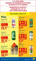 Gazetka promocyjna Lidl - GAZETKA - Gazetka - ważna od 04.10 do 04.10.2025 - strona 53 - produkty: Piwa, Gin, Gra, Kasztelan, Heineken, Kozel, Lech Premium