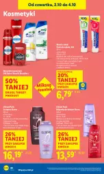 Gazetka promocyjna Lidl - GAZETKA - Gazetka - ważna od 04.10 do 04.10.2025 - strona 64 - produkty: Elseve, Old Spice, Pasta do zębów, Szampon, Odżywka, Blend-a-Med
