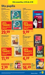Gazetka promocyjna Lidl - GAZETKA - Gazetka - ważna od 04.10 do 04.10.2025 - strona 67 - produkty: Kurczak, Mokra karma, Pur, Purina, Przysmaki, Felix, Sucha karma