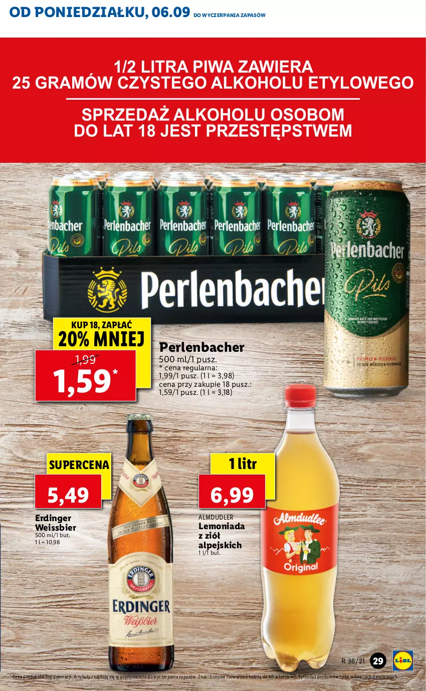 Gazetka promocyjna Lidl - GAZETKA - ważna 06.09 do 08.09.2021 - strona 29 - produkty: Lemoniada, NBA