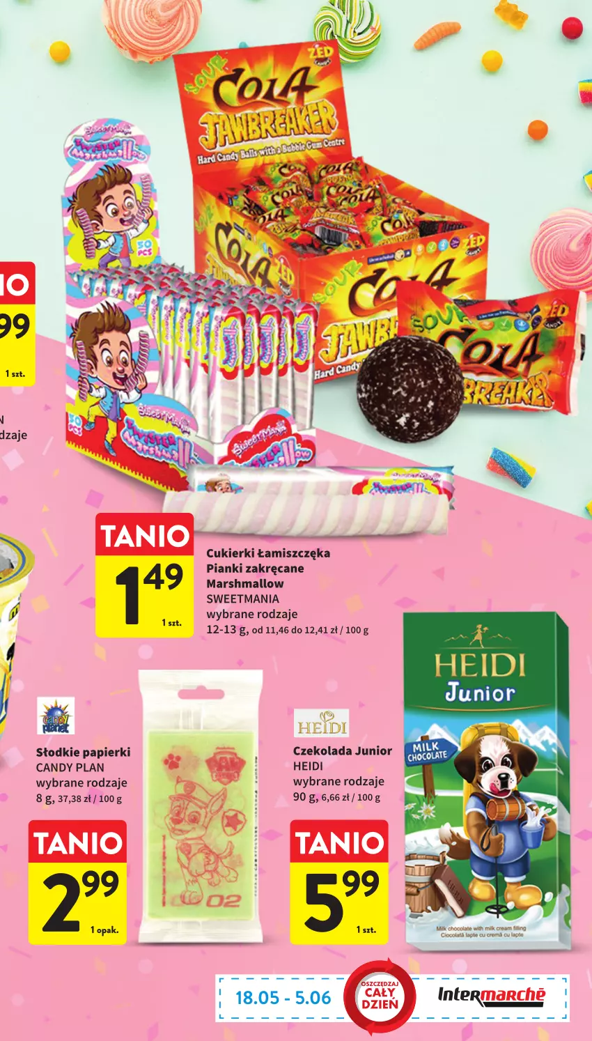 Gazetka promocyjna Intermarche - Gazetka Intermarche - ważna 18.05 do 05.06.2023 - strona 15 - produkty: Candy, Cukier, Cukierki, Czekolada, Mars, Papier