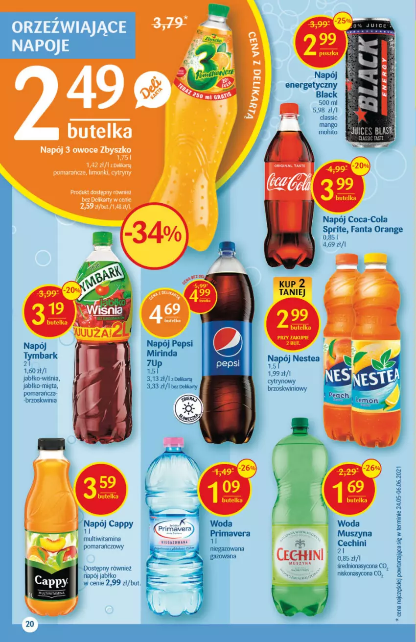 Gazetka promocyjna Delikatesy Centrum - Gazetka Delikatesy Centrum - ważna 29.07 do 04.08.2021 - strona 20 - produkty: Napoje